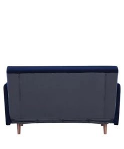 Drawer Canapés Petits Prix Canapé Convertible 2 Places En Velours Côtelé Bleu Marine -Magasin Méridiennes canape convertible 2 places en velours cotele bleu marine 4