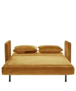 Drawer Canapés Petits Prix Canapé Convertible 2 Places En Velours Jaune Moutarde 10 Drawer Canapés Petits Prix Canapé Convertible 2 Places En Velours Jaune Moutarde -Magasin Méridiennes canape convertible 2 places en velours jaune moutarde 2