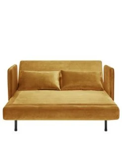 Drawer Canapés Petits Prix Canapé Convertible 2 Places En Velours Jaune Moutarde 12 Drawer Canapés Petits Prix Canapé Convertible 2 Places En Velours Jaune Moutarde -Magasin Méridiennes canape convertible 2 places en velours jaune moutarde 4