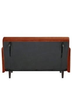 Drawer Canapés Petits Prix Canapé Convertible 2 Places En Velours Rouille -Magasin Méridiennes canape convertible 2 places en velours rouille 5