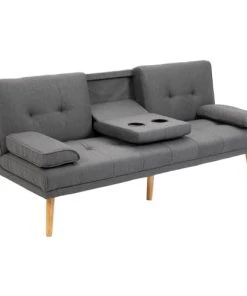 Homcom Canapés Petits Prix Canapé Convertible 3 Places Design Scandinave
