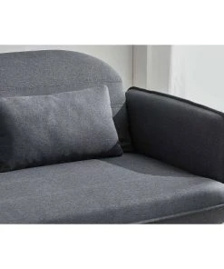 Concept Usine Canapés Petits Prix Canapé Convertible 3 Places En Tissu Gris -Magasin Méridiennes canape convertible 3 places en tissu gris 5
