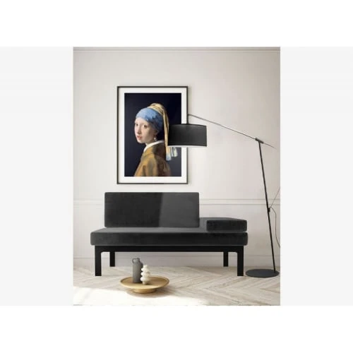 Artecosy Méridiennes Canapé Convertible Velours Et Métal Noir Gris 8 Artecosy Méridiennes Canapé Convertible Velours Et Métal Noir Gris – Image 6