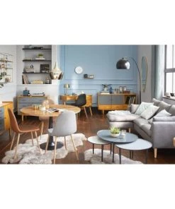 Maisons Du Monde Canapés Petits Prix Canapé D'angle 3/4 Places Gris Chiné -Magasin Méridiennes canape d angle 3 4 places gris chine 1000 14 10 166019 4