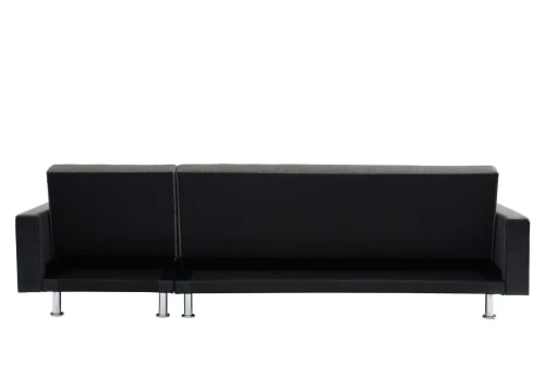 Baita Canapés Petits Prix Canapé D'angle Convertible En 6 Places Noir Et Gris 8 Baita Canapés Petits Prix Canapé D'angle Convertible En 6 Places Noir Et Gris – Image 6