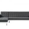 Baita Canapés Petits Prix Canapé D'angle Convertible En Tissu 6 Places Blanc Et Gris -Magasin Méridiennes canape d angle convertible en tissu 6 places blanc et gris