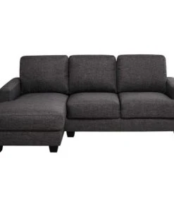 Maisons Du Monde Canapés Petits Prix Canapé D'angle Gauche 3/4 Places En Tissu Gris Chiné