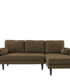 Drawer Canapés Petits Prix Canapé D'angle Réversible En Tissu Vert Kaki