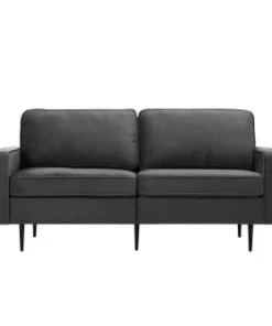 Concept Usine Canapés Petits Prix Canapé Design 2 Places En Velours Gris Foncé