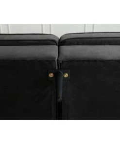 Concept Usine Canapés Petits Prix Canapé Design 2 Places En Velours Gris Foncé -Magasin Méridiennes canape design 2 places en velours gris fonce 5