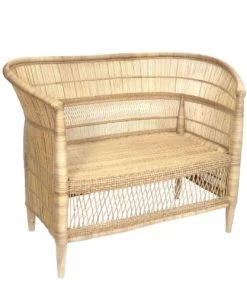 Now’s Home Canapés Petits Prix Canapé Droit 2 Places Traditionnel Du Malawi En Rotin