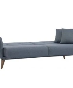 Usinestreet Canapés Droits Canapé Droit 3 Places Convertible En Tissu Bleu Clair -Magasin Méridiennes canape droit 3 places convertible en tissu bleu clair 4