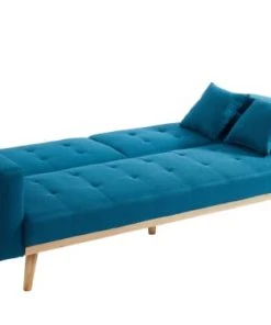 Baita Canapés Petits Prix Canapé Droit Convertible En Tissu 3 Places Bleu 13 Baita Canapés Petits Prix Canapé Droit Convertible En Tissu 3 Places Bleu -Magasin Méridiennes canape droit convertible en tissu 3 places bleu 5