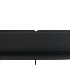 Baita Canapés Droits Canapé Droit Convertible En Tissu 3 Places Noir -Magasin Méridiennes canape droit convertible en tissu 3 places noir 4