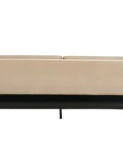 Baita Canapés Droits Canapé Droit Convertible En Velours 3 Places Beige -Magasin Méridiennes canape droit convertible en velours 3 places beige 4