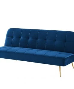 Baita Canapés Petits Prix Canapé Droit Convertible En Velours 3 Places Bleu 13 Baita Canapés Petits Prix Canapé Droit Convertible En Velours 3 Places Bleu -Magasin Méridiennes canape droit convertible en velours 3 places bleu 5