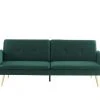 Baita Canapés Droits Canapé Droit Convertible En Velours 3 Places Vert Foncé -Magasin Méridiennes canape droit convertible en velours 3 places vert fonce