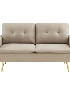 Baita Canapés Droits Canapé Droit En Tissu 2 Places Grège