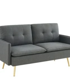 Baita Canapés Droits Canapé Droit En Tissu 2 Places Gris 10 Baita Canapés Droits Canapé Droit En Tissu 2 Places Gris -Magasin Méridiennes canape droit en tissu 2 places gris 18