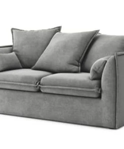 Cacharel Canapés Droits Canapé Droit En Tissu 2 Places Gris -Magasin Méridiennes canape droit en tissu 2 places gris 2