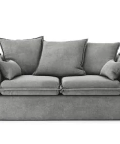 Cacharel Canapés Droits Canapé Droit En Tissu 2 Places Gris