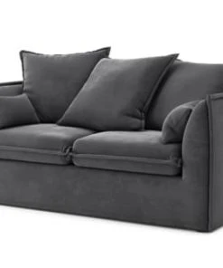 Cacharel Canapés Droits Canapé Droit En Tissu 2 Places Gris 10 Cacharel Canapés Droits Canapé Droit En Tissu 2 Places Gris -Magasin Méridiennes canape droit en tissu 2 places gris 7