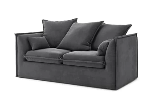 Cacharel Canapés Droits Canapé Droit En Tissu 2 Places Gris 5 Cacharel Canapés Droits Canapé Droit En Tissu 2 Places Gris – Image 3