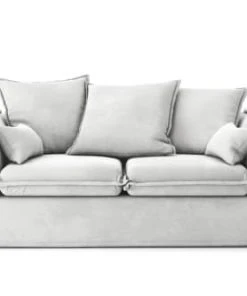 Cacharel Canapés Petits Prix Canapé Droit En Tissu 2 Places Gris Clair