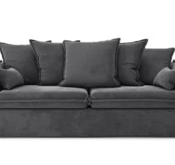 Cacharel Canapés Petits Prix Canapé Droit En Tissu 3 Places Gris -Magasin Méridiennes canape droit en tissu 3 places gris 11