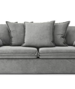 Cacharel Canapés Petits Prix Canapé Droit En Tissu 3 Places Gris