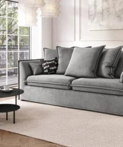 Cacharel Canapés Petits Prix Canapé Droit En Tissu 3 Places Gris 12 Cacharel Canapés Petits Prix Canapé Droit En Tissu 3 Places Gris -Magasin Méridiennes canape droit en tissu 3 places gris 4