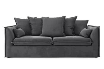 Cacharel Canapés Petits Prix Canapé Droit En Tissu 3 Places Gris 8 Cacharel Canapés Petits Prix Canapé Droit En Tissu 3 Places Gris – Image 6