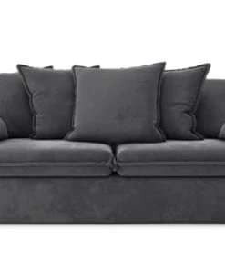 Cacharel Canapés Petits Prix Canapé Droit En Tissu 3 Places Gris