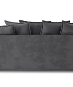 Cacharel Canapés Petits Prix Canapé Droit En Tissu 3 Places Gris -Magasin Méridiennes canape droit en tissu 3 places gris 9