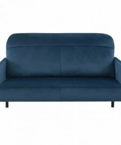 Baita Canapés Droits Canapé Droit En Velours 2 Places Bleu