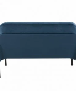 Baita Canapés Droits Canapé Droit En Velours 2 Places Bleu 11 Baita Canapés Droits Canapé Droit En Velours 2 Places Bleu -Magasin Méridiennes canape droit en velours 2 places bleu 3