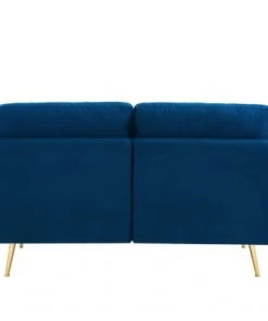 Baita Canapés Petits Prix Canapé Droit En Velours 2 Places Bleu Marine 11 Baita Canapés Petits Prix Canapé Droit En Velours 2 Places Bleu Marine -Magasin Méridiennes canape droit en velours 2 places bleu marine 3