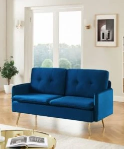 Baita Canapés Petits Prix Canapé Droit En Velours 2 Places Bleu Marine 13 Baita Canapés Petits Prix Canapé Droit En Velours 2 Places Bleu Marine -Magasin Méridiennes canape droit en velours 2 places bleu marine 5