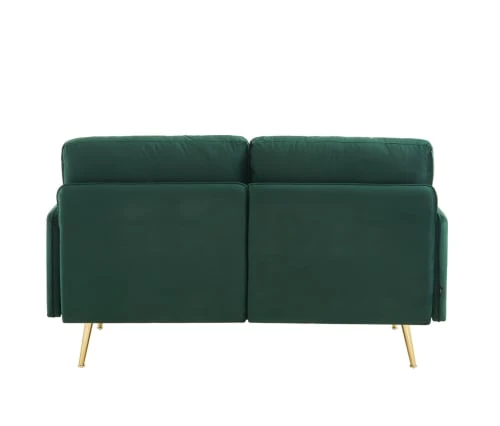 Baita Canapés Petits Prix Canapé Droit En Velours 2 Places Vert Foncé 6 Baita Canapés Petits Prix Canapé Droit En Velours 2 Places Vert Foncé – Image 4