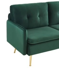 Baita Canapés Petits Prix Canapé Droit En Velours 2 Places Vert Foncé 12 Baita Canapés Petits Prix Canapé Droit En Velours 2 Places Vert Foncé -Magasin Méridiennes canape droit en velours 2 places vert fonce 4