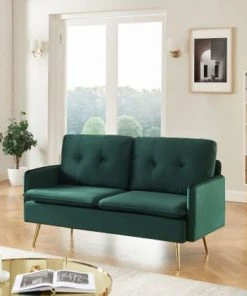 Baita Canapés Petits Prix Canapé Droit En Velours 2 Places Vert Foncé 13 Baita Canapés Petits Prix Canapé Droit En Velours 2 Places Vert Foncé -Magasin Méridiennes canape droit en velours 2 places vert fonce 5
