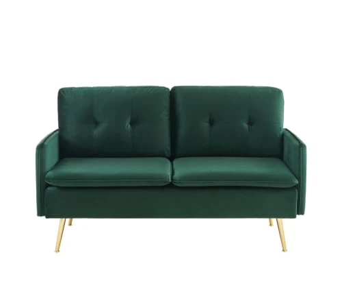 Baita Canapés Petits Prix Canapé Droit En Velours 2 Places Vert Foncé 3 Baita Canapés Petits Prix Canapé Droit En Velours 2 Places Vert Foncé