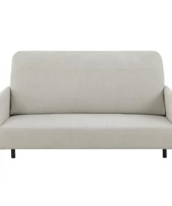 Baita Canapés Droits Canapé Droit En Velours Côtelé 2 Places Beige