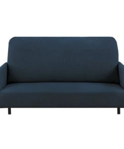 Baita Canapés Droits Canapé Droit En Velours Côtelé 2 Places Bleu