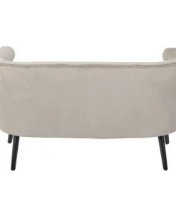 The Home Deco Factory Canapés Petits Prix Canapé Effet Velours Taupe -Magasin Méridiennes canape effet velours taupe 2