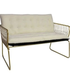 Pirouette Paris Canapés Petits Prix Canapé En Bouclette Blanche Et Velours Noir 2 Places