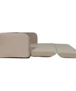 Mobili Rebecca Clic-clac Canapé-Lit 1 Place Pliant En Polyester Beige -Magasin Méridiennes canape lit 1 place pliant en polyester beige 4