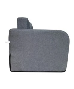 Mobili Rebecca Clic-clac Canapé-Lit 1 Place Pliant En Polyester Gris -Magasin Méridiennes canape lit 1 place pliant en polyester gris 2