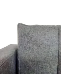 Mobili Rebecca Clic-clac Canapé-Lit 1 Place Pliant En Polyester Gris -Magasin Méridiennes canape lit 1 place pliant en polyester gris 4