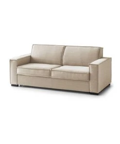 Talamo Italia Banquettes Canapé-Lit 2 Places En Tissu Beige